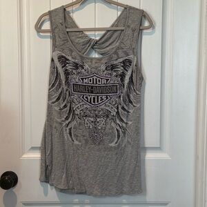 Harley-Davidson Gray Women's Tank Top Size Large